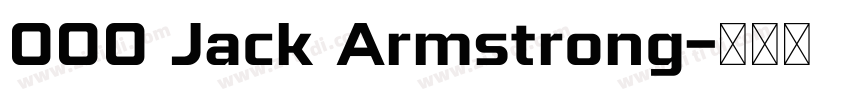 000 Jack Armstrong字体转换